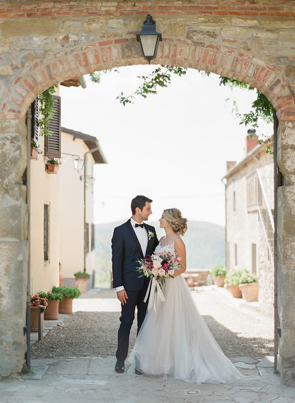 Beautiful destination wedding in Tuscany