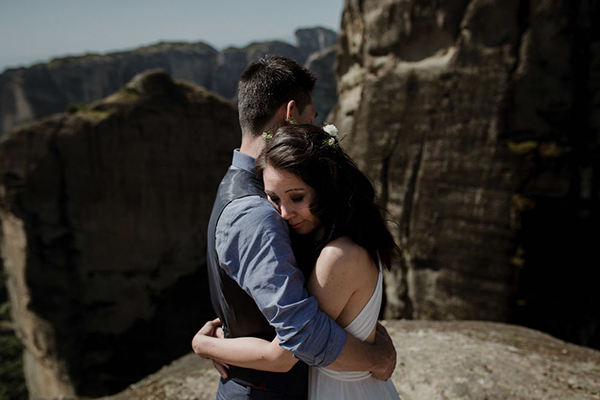 Romantic elopement in Meteora Greece