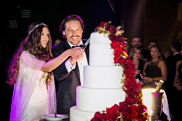 Amazing wedding with red and gold decoration | Eirini & Demetris
