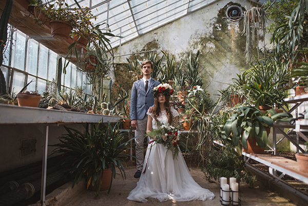 Inspiration photoshoot in a beautiful greenhouse