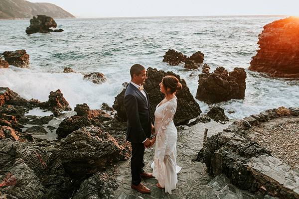 Natural intimate wedding in Greece | Anjali & Julian