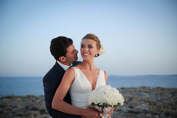 Elegant white wedding | Cristin & Apostolos