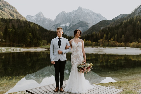 Gorgeous styled shoot in a ski resort in Slovenia