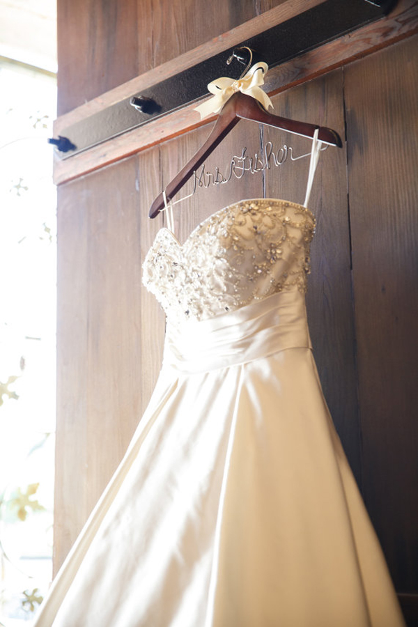 Image of wedding dress hanger