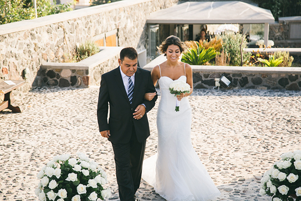 Elegant wedding in Santorini | Christina & Denver - Chic & Stylish Weddings