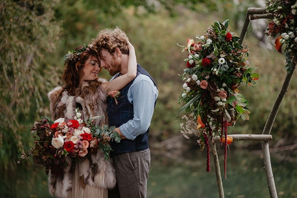 Romantic styled shoot in Italy