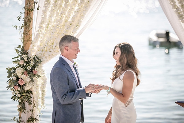 Romantic beach wedding in Kefalonia with amazing sea view │ Zoe & Warren