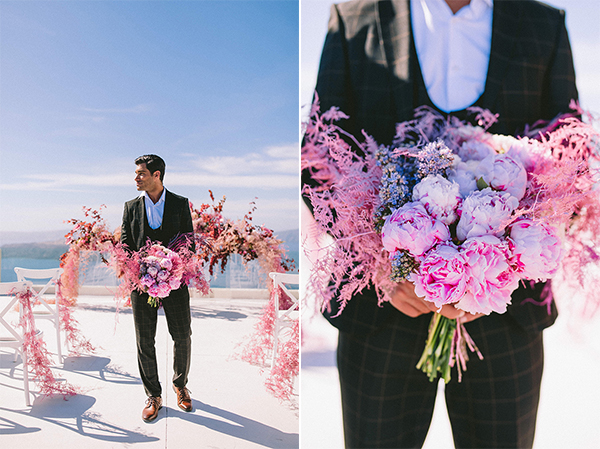 elegant-wedding-inspiration-soft-hot-pinks-santorini_24A
