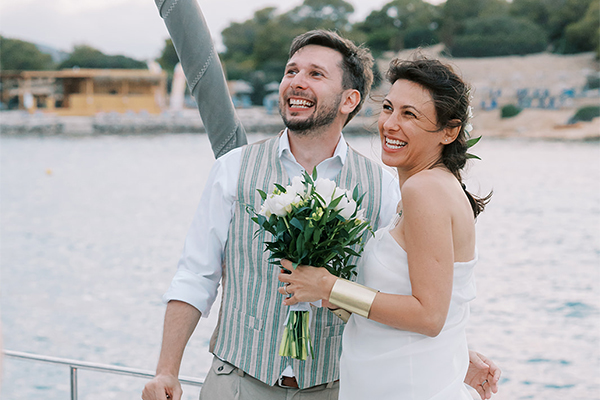 Summer wedding on a boat in Aegina | Andreea & Mihou Summer wedding on a boat in Aegina | Andreea & Mihou