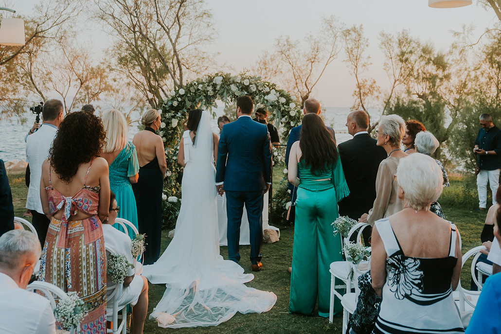 Dreamy wedding at Ble Azure with a touch of romantic elegance | Katerina & Nikos