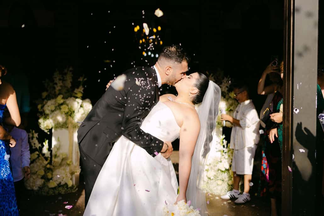 Modern elegance with bold black details in a chic Nicosia wedding | Andriani & Adamos