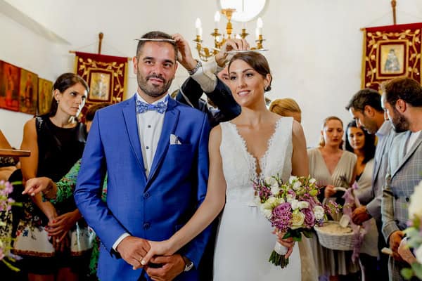 Romantc Summer Wedding Santoriny Lilac Ivory Roses