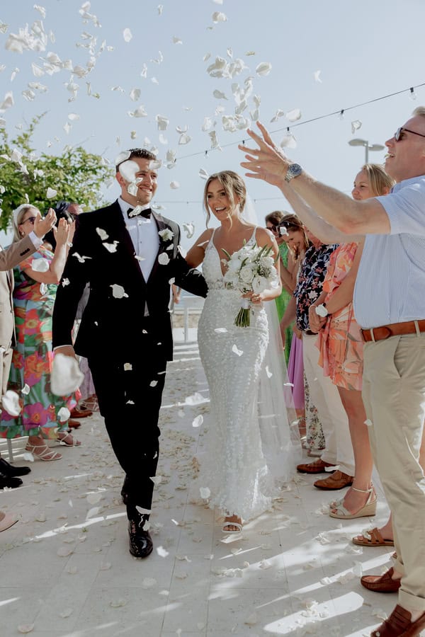 Classic Timeless Wedding By The Sea White Blooms