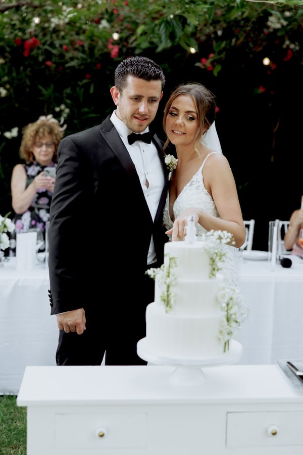 Classic Timeless Wedding By The Sea White Blooms