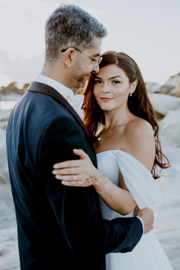 Colorful Floral Details Destination Wedding Greece