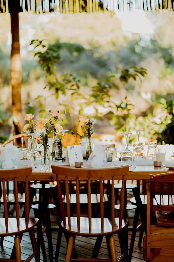 Colorful Floral Details Destination Wedding Greece