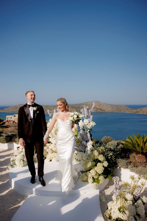 Luxurious Summer Wedding Overlooking The Bay Of Mirabello In Crete