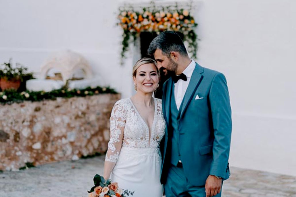 Spring wedding in Monemvasia filled with vibrant colors | Marilena & Stefanos