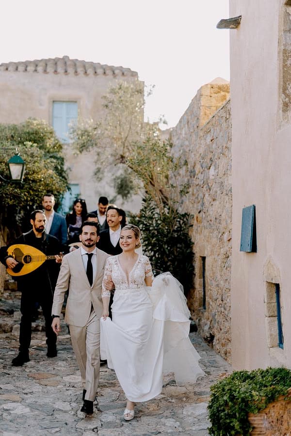 Spring Wedding In Monemvasia Filled With Vibrant Colors