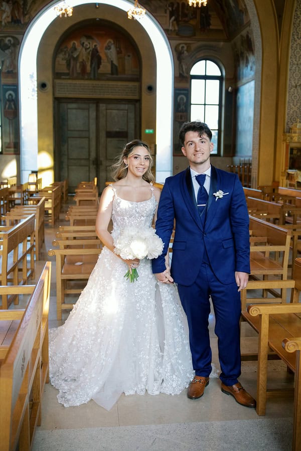 Timeless Athens Wedding Chandeliers Lush White Flowers