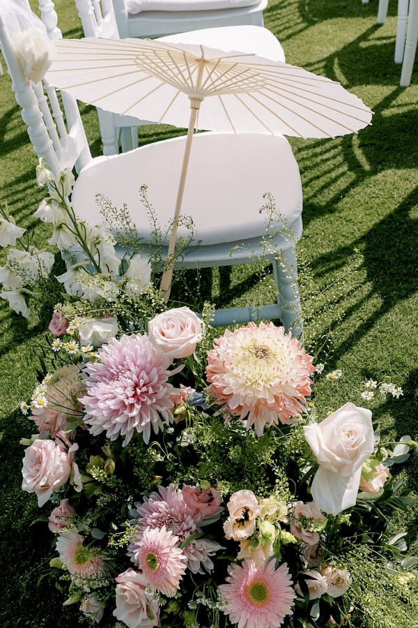Seaside Celebration In Crete Filled With Vibrant Florals