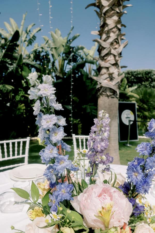 Seaside Celebration In Crete Filled With Vibrant Florals