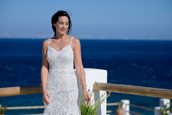 Summer Wedding Blue Details Tinos