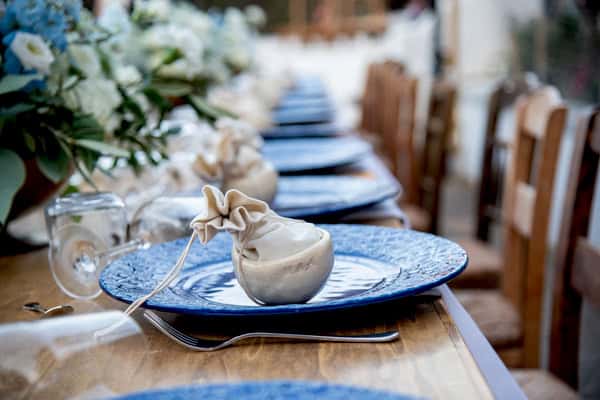 Summer Wedding Blue Details Tinos