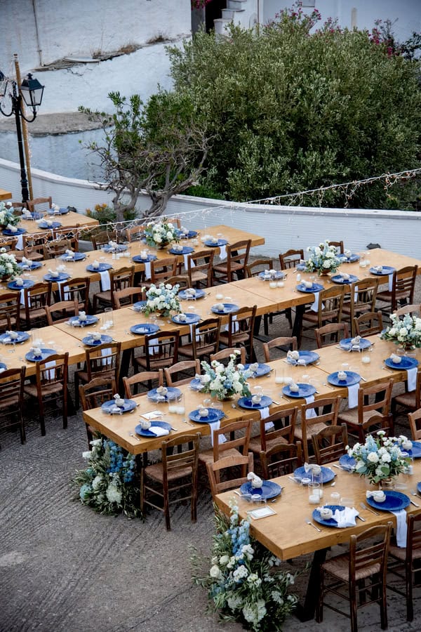 Summer Wedding Blue Details Tinos