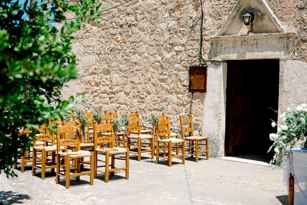 Summer Wedding Chania Chamomile Rustic Details
