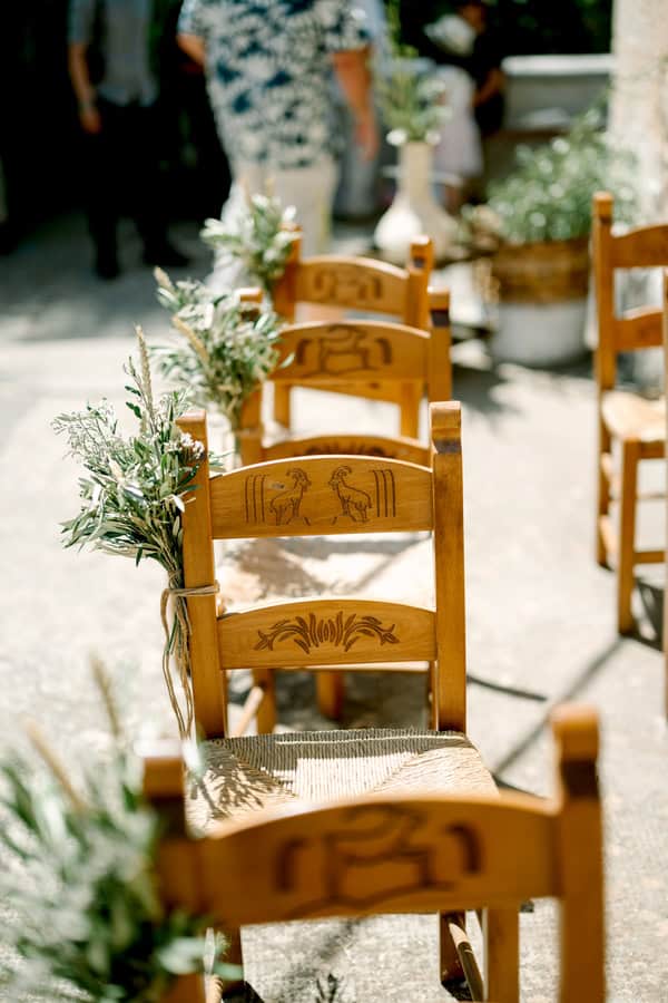 Summer Wedding Chania Chamomile Rustic Details