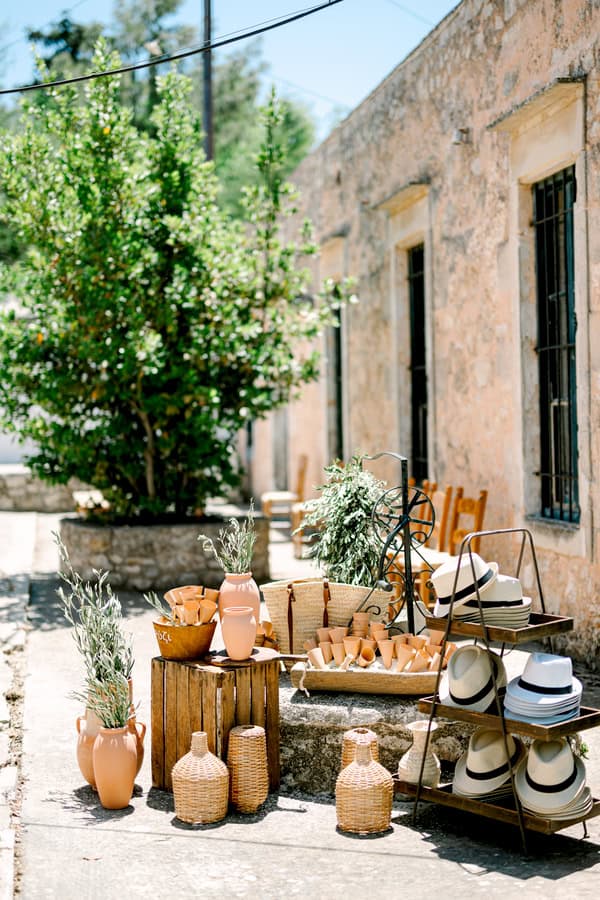 Summer Wedding Chania Chamomile Rustic Details