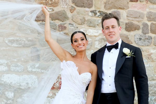 Timeless destination wedding in Lesvos overlooking the Aegean | Tia & Tom