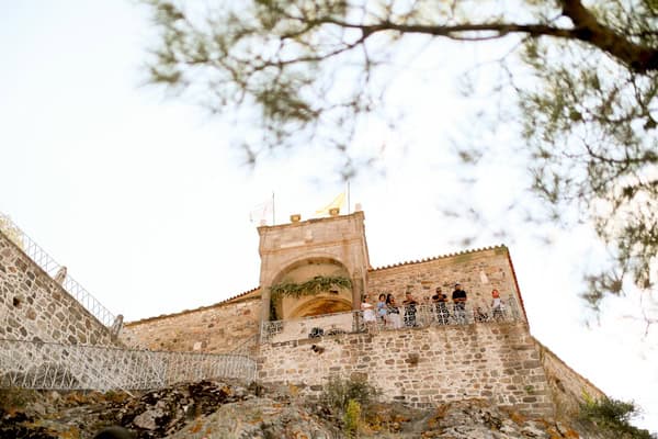 Timeless Destination Wedding Lesvos Overlooking Aegean
