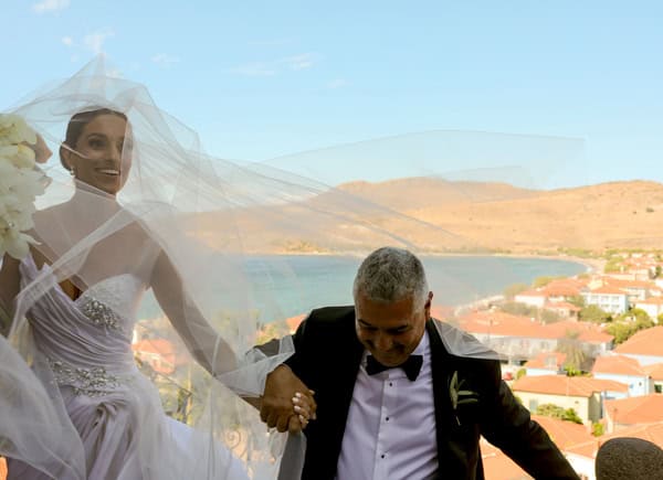 Timeless Destination Wedding Lesvos Overlooking Aegean