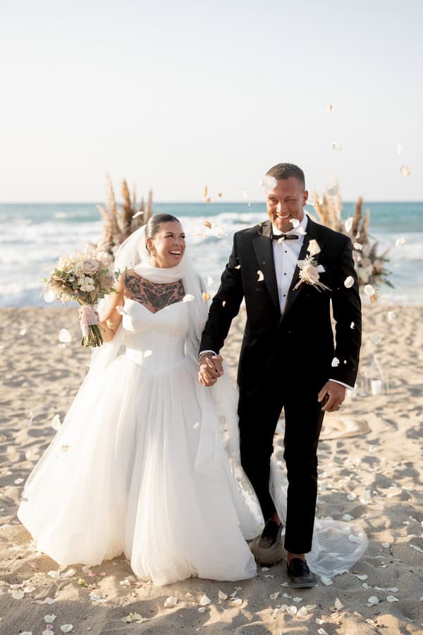 Beach Wedding Earthy Tones Cozy Boho