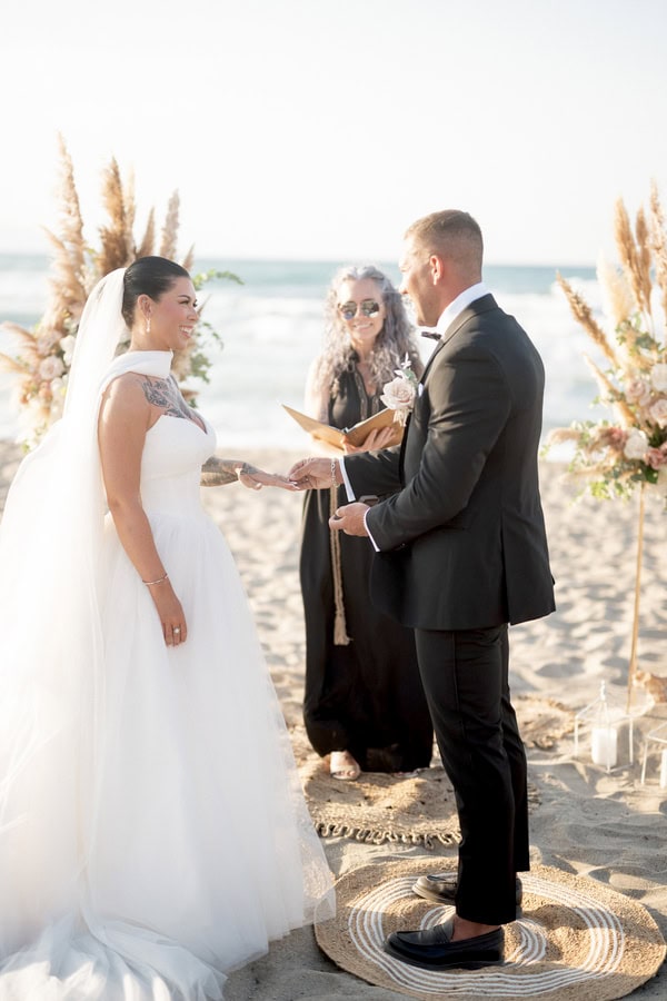 Beach Wedding Earthy Tones Cozy Boho