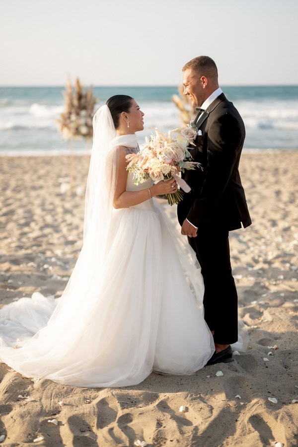Beach Wedding Earthy Tones Cozy Boho