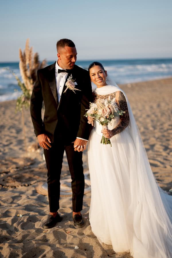 Beach Wedding Earthy Tones Cozy Boho
