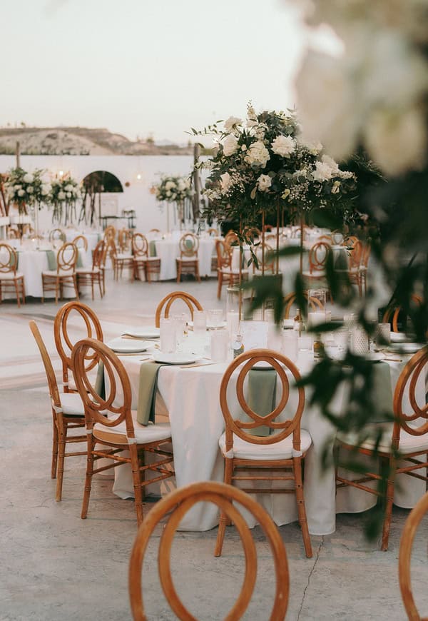 Beautiful Outdoor Celebration Sage White