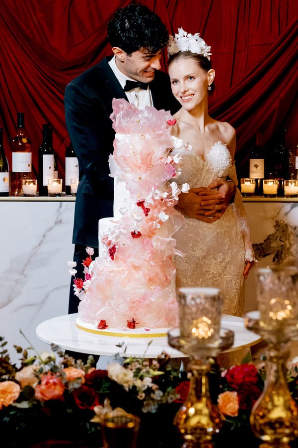 Elegant Winery Styled Shoot Red Florals