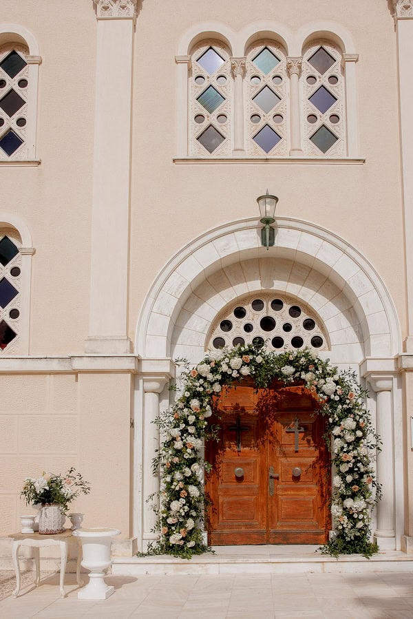 Romantic Destination Wedding Kefalonia Breathtaking Florals