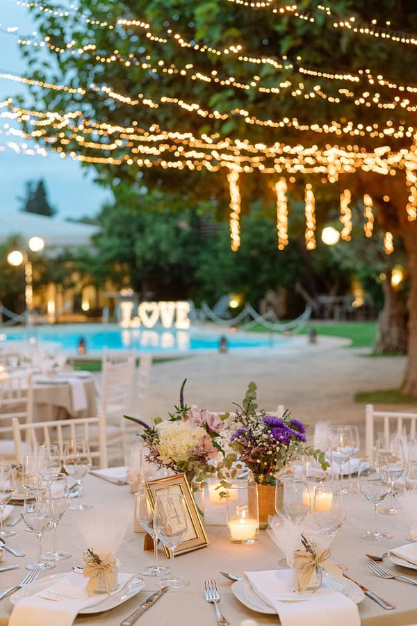 Romantic Wedding Purple White Shades