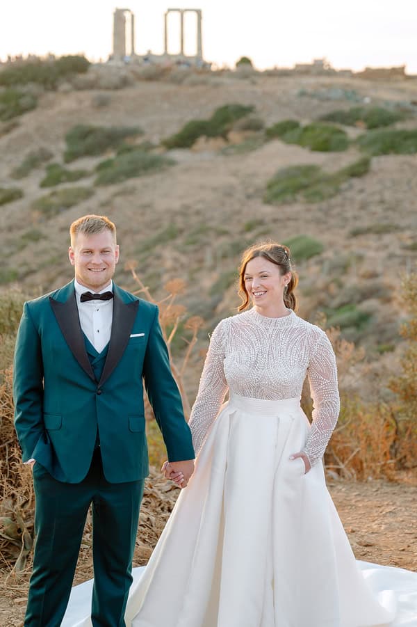 Romantic Wedding Purple White Shades