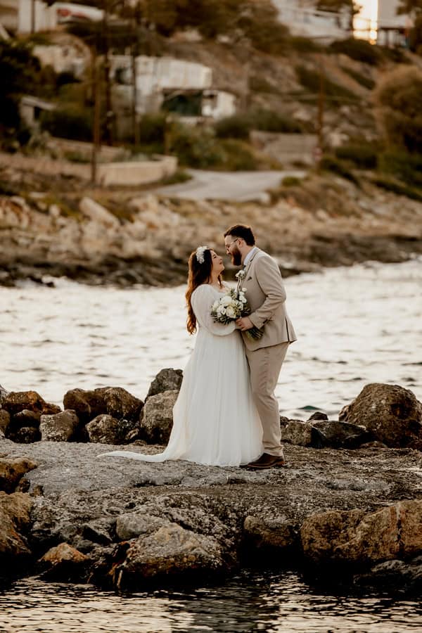Serene Coastal Wedding With Rustic Mediterranean Details