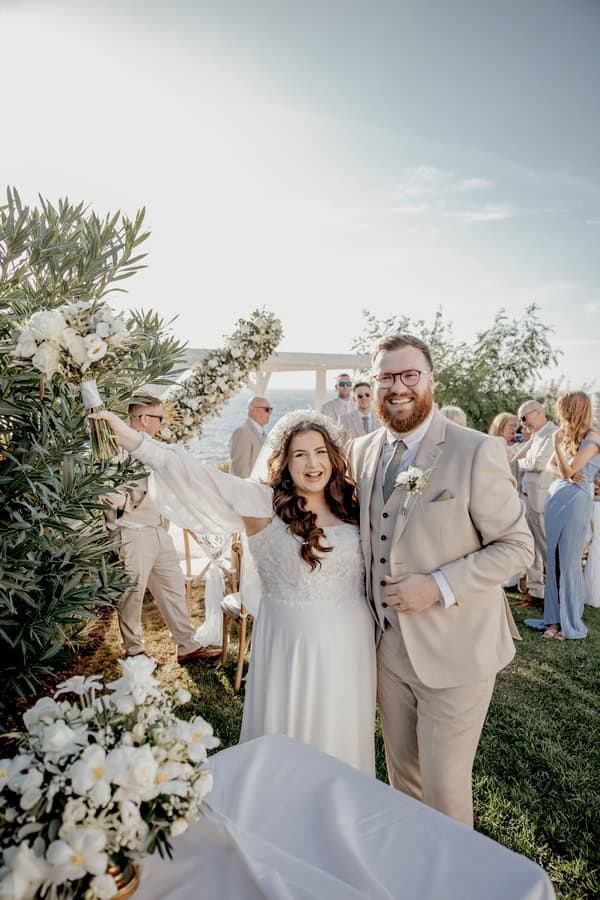 Serene Coastal Wedding With Rustic Mediterranean Details