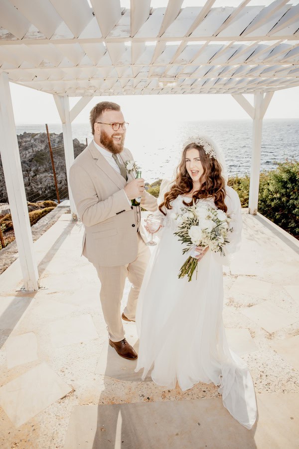Serene Coastal Wedding With Rustic Mediterranean Details