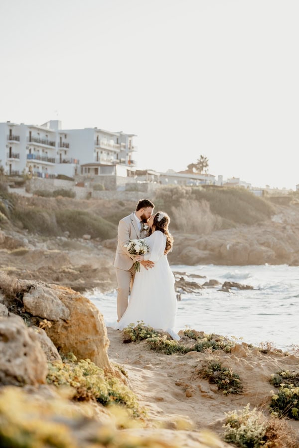 Serene Coastal Wedding With Rustic Mediterranean Details