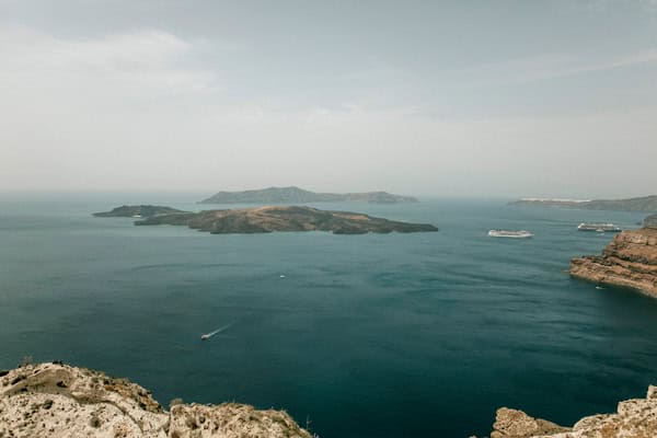 Spring Destination Wedding Santorini White Roses Chic Details