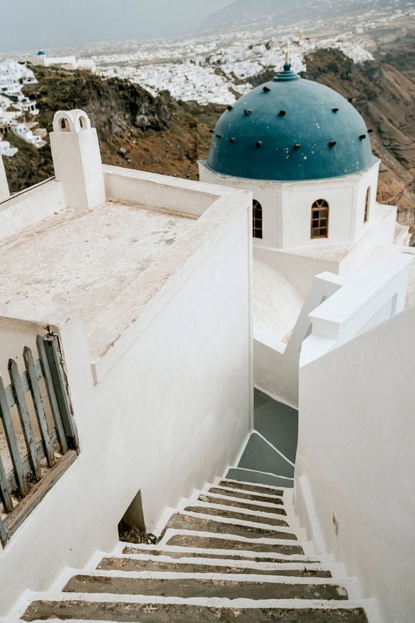 Spring Destination Wedding Santorini White Roses Chic Details